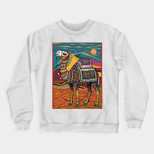 Decorated rajasthani camel Crewneck Sweatshirt